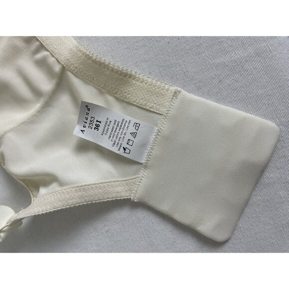 Aviana 2353 Floral Soft Cup Bra 36I Cream Ivory Wireless Support - Picture 5 of 6